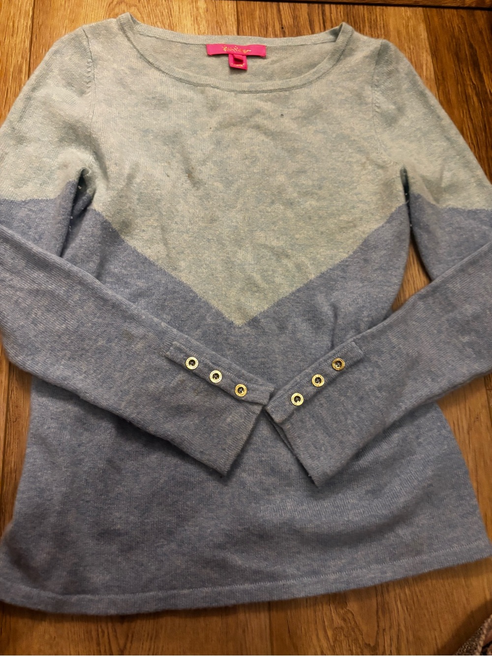 Lilly Pulitzer Women’s Light Blue Sweater 100% cashmere Size XXS
